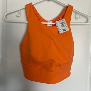 Lululemon Wunder Train Longline Bra Orange Frappe